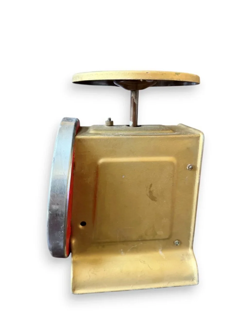 RARE Antique Vintage Family Scale USA Gold Blue